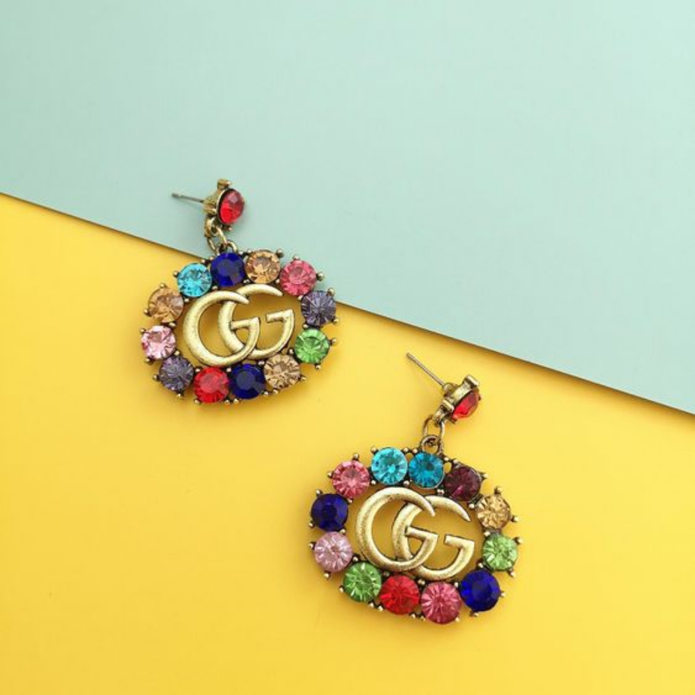 Colorful Double G earrings